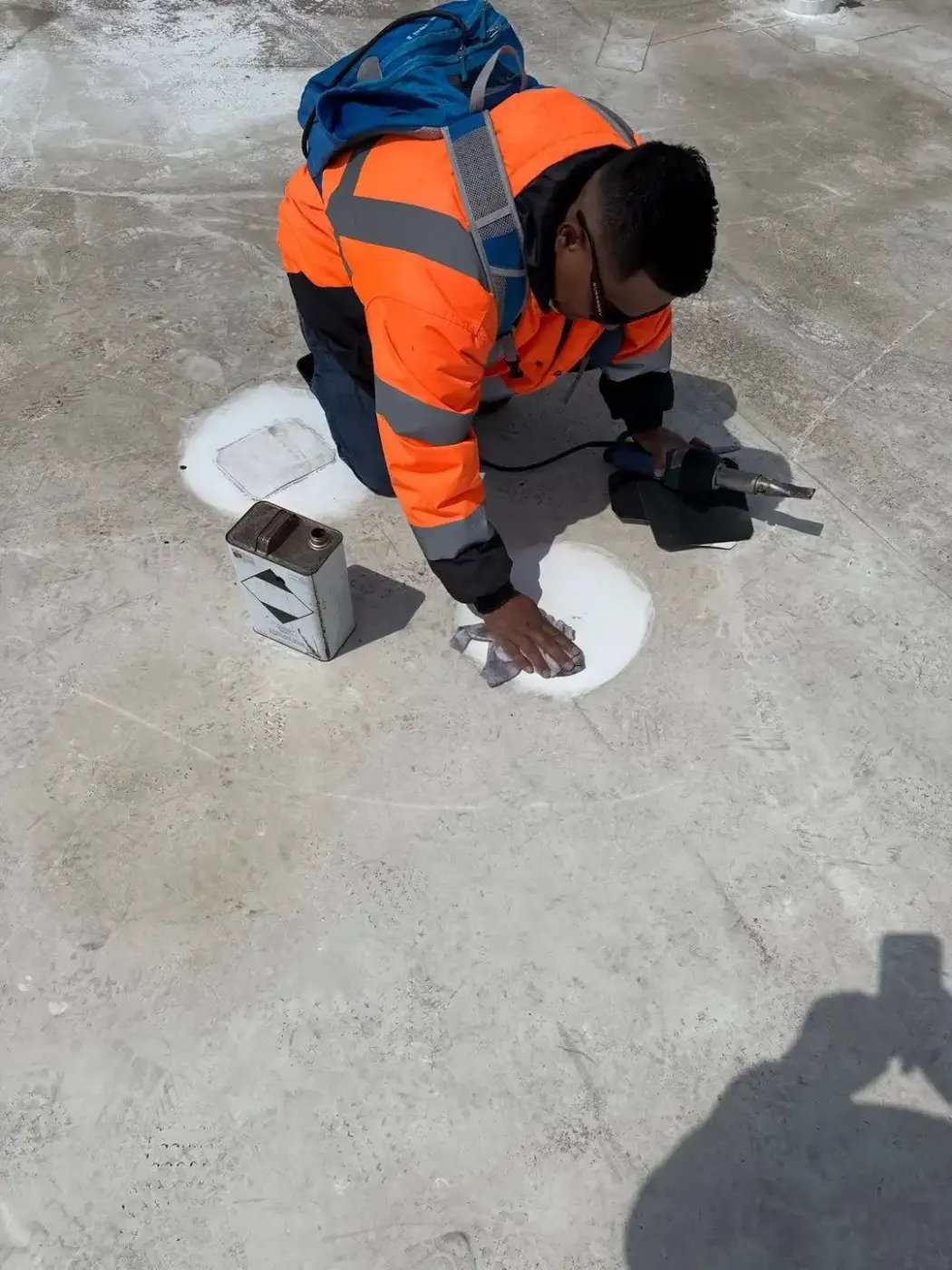 Commercial roof inspection documented in Eagledale